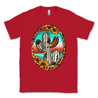 Red cowhide serape and sunflower cactus Classic Tee - Jasminsmagicworld