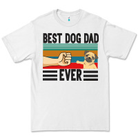 White Best Dog Dad Ever Premium Tee - Bettercallsaul