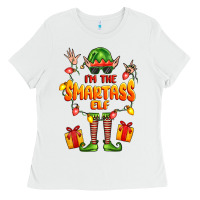 White im the smartass elf Ladies Tee - FaDigitalArtStudio