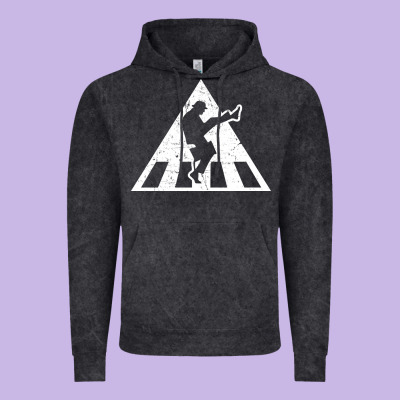 The Ministry Of Silly Walks Distressed Vintage Hoodie Designed By Artisfamous