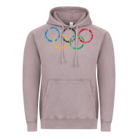 Vintage Zinc OLYMPIC RINGS Vintage Hoodie - artisFamous