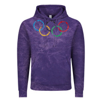 Cloud Purple OLYMPIC RINGS Vintage Hoodie - artisFamous