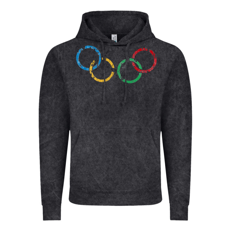 Olympic Rings Vintage Hoodie by artisFamous | Teevron