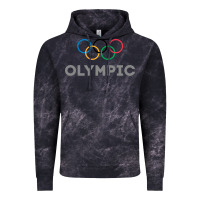 Cloud Black OLYMPIC RINGS Vintage Hoodie - artisFamous