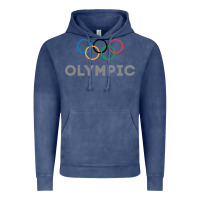 Vintage Denim OLYMPIC RINGS Vintage Hoodie - artisFamous