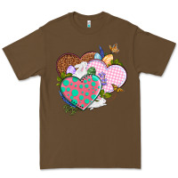 Cacao Easter Day Western Easter hearts Premium Tee - OliviaCreatesArt
