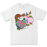 White Easter Day Western Easter hearts Premium Tee - OliviaCreatesArt
