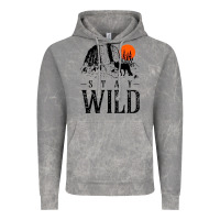 Cloud Rock stay wild illustration with mountain Vintage Hoodie - artisFamous