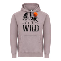 Vintage Zinc stay wild illustration with mountain Vintage Hoodie - artisFamous
