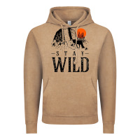 Vintage Coffee stay wild illustration with mountain Vintage Hoodie - artisFamous