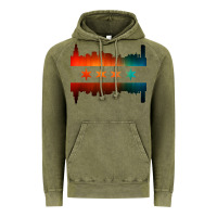 Vintage Olive chicago flag skyline Vintage Hoodie - artisFamous