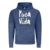 Vintage Denim costa rica pura vida Vintage Hoodie - artisFamous