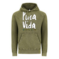 Vintage Olive costa rica pura vida Vintage Hoodie - artisFamous