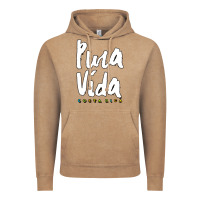 Vintage Coffee costa rica pura vida Vintage Hoodie - artisFamous