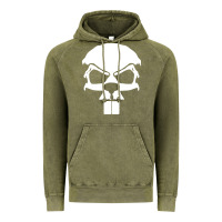 Crazy Beaver Skull Vintage Hoodie | Teevron