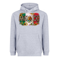 Heather Grey Mexico Heavyweight Hoodie - RanaPortraitStore