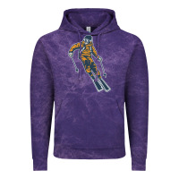 Cloud Purple born to ski Vintage Hoodie - artisFamous