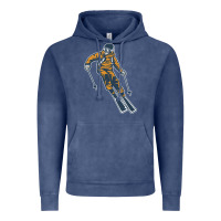 Vintage Denim born to ski Vintage Hoodie - artisFamous