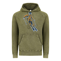 Vintage Olive born to ski Vintage Hoodie - artisFamous