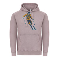 Vintage Zinc born to ski Vintage Hoodie - artisFamous