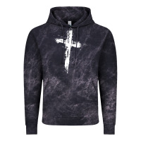 Cloud Black cross Vintage Hoodie - artisFamous