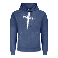 Vintage Denim cross Vintage Hoodie - artisFamous