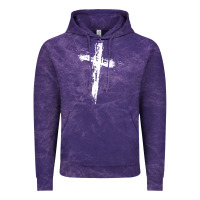 Cloud Purple cross Vintage Hoodie - artisFamous