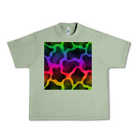 Oil Green colorful cow seamless pattern Urban Heavy Tee - BundleAndBundleShop