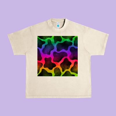 Colorful Cow Seamless Pattern Urban Heavy Tee Designed By Bundleandbundleshop