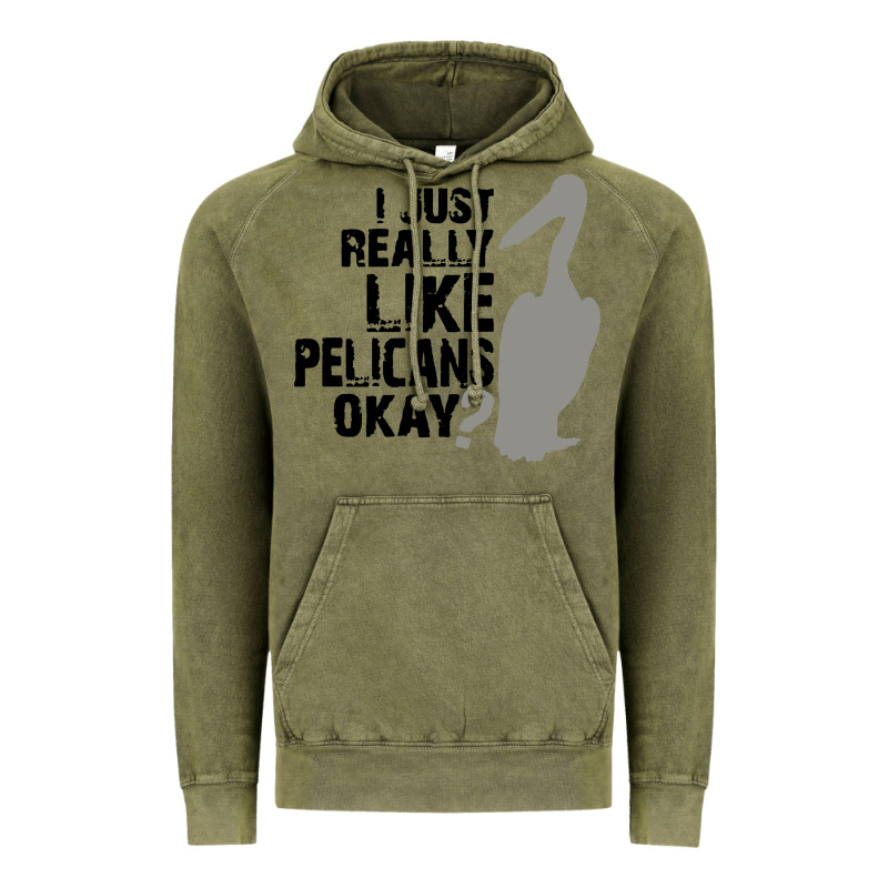 I Just Really Like Pelicans Okay Vintage Hoodie by artisFamous | Teevron