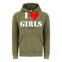 Vintage Olive i love girls Vintage Hoodie - artisFamous