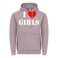Vintage Zinc i love girls Vintage Hoodie - artisFamous