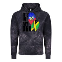 Cloud Black jamaican and haitian mix flag dna heritage Vintage Hoodie - artisFamous