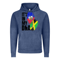 Vintage Denim jamaican and haitian mix flag dna heritage Vintage Hoodie - artisFamous
