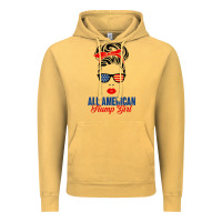 Vintage Mustard all american trump girl Vintage Hoodie - artisFamous
