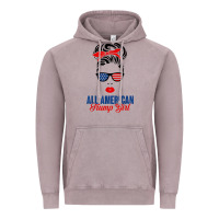 Vintage Zinc all american trump girl Vintage Hoodie - artisFamous