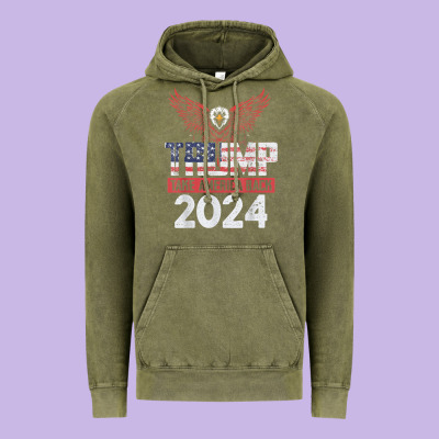 Trump 2024 Take America Back Vintage Hoodie Designed By Artisfamous