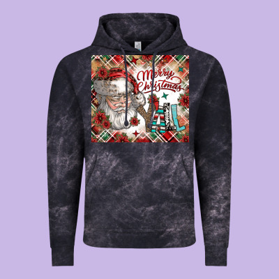 Merry Christmas Y'all Vintage Hoodie Designed By Cowhidedigitalart