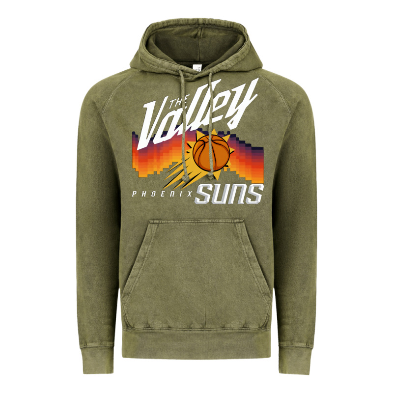 The Valley Oop Phoenix Basketball Retro Sunset Basketball T Shirt Vintage Hoodie by artisFamous | Teevron