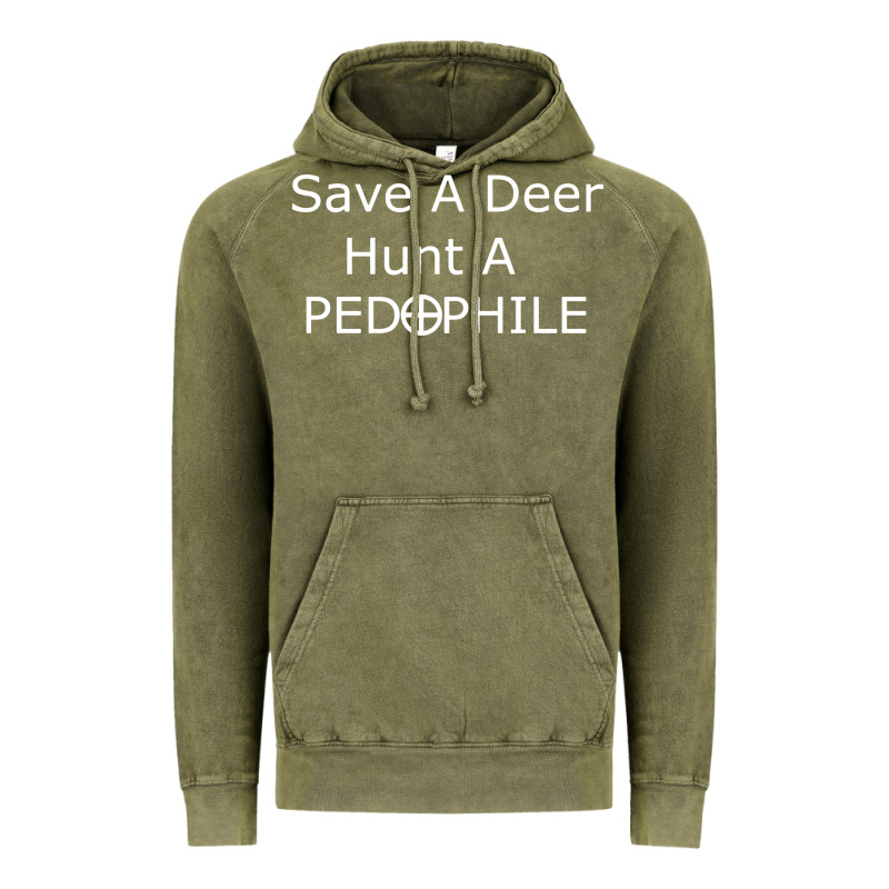 Save A Deer   Hunt A Pedophil Vintage Hoodie by artisFamous | Teevron