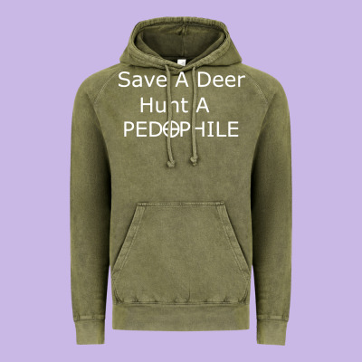 Save A Deer   Hunt A Pedophil Vintage Hoodie Designed By Artisfamous