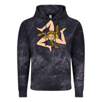 Cloud Black sicilian triskelion Vintage Hoodie - artisFamous