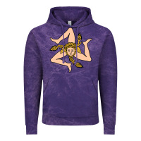 Cloud Purple sicilian triskelion Vintage Hoodie - artisFamous