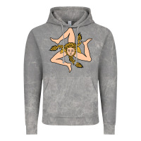Cloud Rock sicilian triskelion Vintage Hoodie - artisFamous