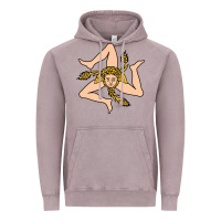 Vintage Zinc sicilian triskelion Vintage Hoodie - artisFamous