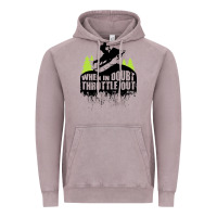 Vintage Zinc snowmobile throttle Vintage Hoodie - artisFamous