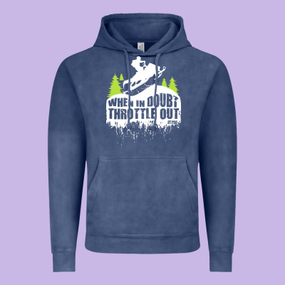 Snowmobile Throttle Vintage Hoodie Designed By Artisfamous