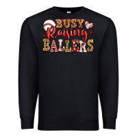 Black busy raising ballers baseball Premium Sweatshirt - Jasminsmagicworld