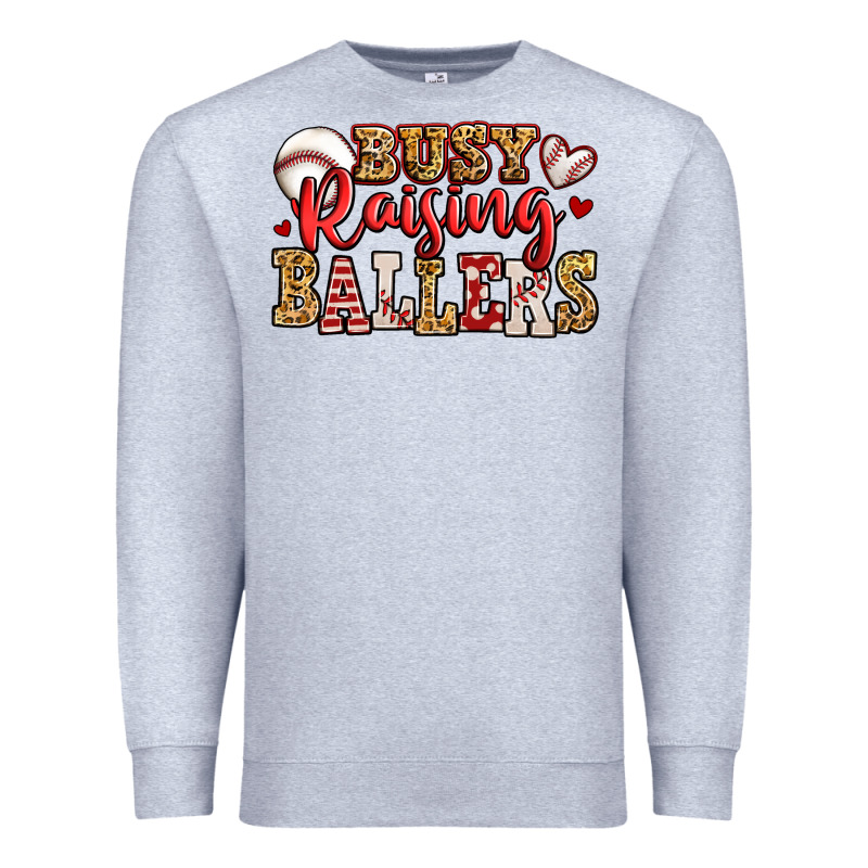 Busy Raising Ballers Baseball Premium Sweatshirt by Jasminsmagicworld | Teevron