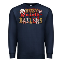 Navy busy raising ballers baseball Premium Sweatshirt - Jasminsmagicworld